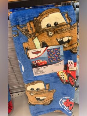 pixar cars plush blanket throw